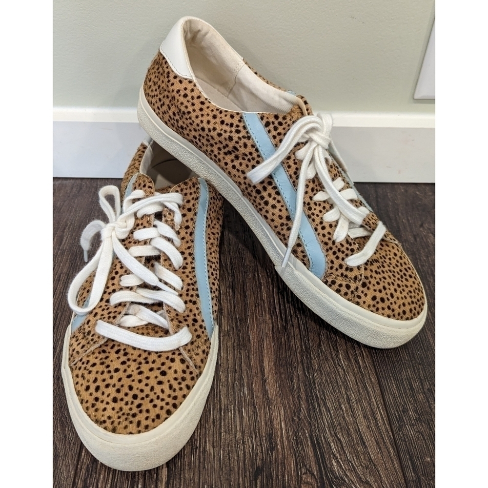 Madewell Low Top Spotted Calf Hair Sneakers Size 9.5